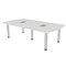 Skutchi Designs 45.25 in W, 84 in L, 29 in H, Engineered Wood Top, White H-AREC-4684-PT-WC-EL - alternate 1
